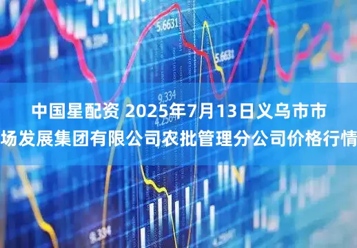 中国星配资 2025年7月13日义乌市市场发展集团有限公司农批管理分公司价格行情