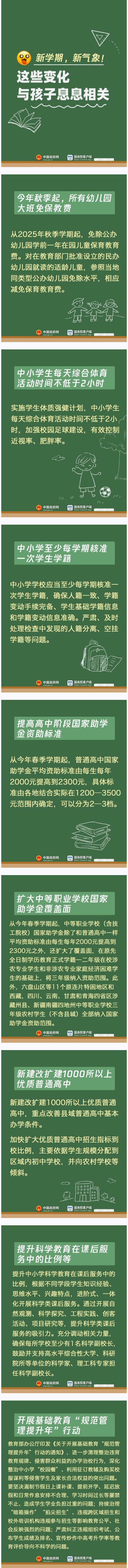 京海策略 幼儿园大班免保教费、提高助学金资助标准……新学期这些变化与孩子息息相关